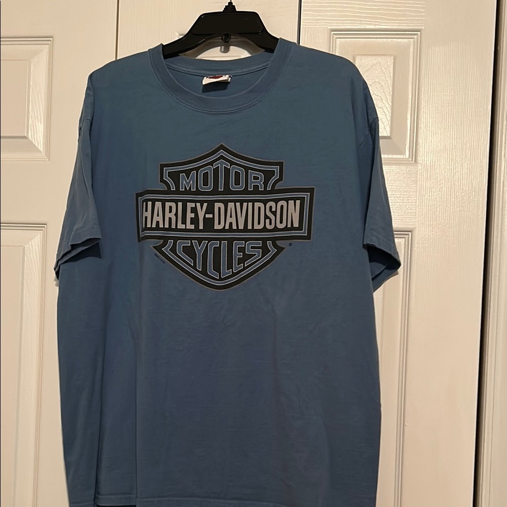 Harley-Davidson Short Sleeve Blue Tees
